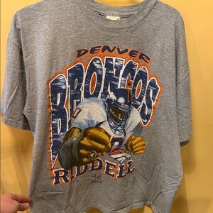 Denver Broncos Gray Short Sleeve Tee